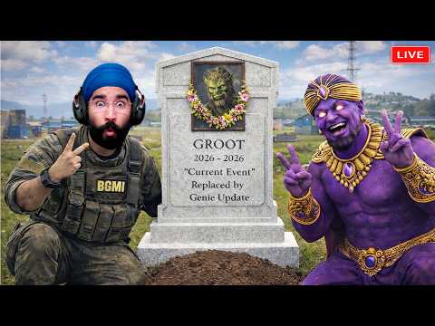BGMI LIVE : BYE GROOT 🤓| PUBG x NEW UPDATE