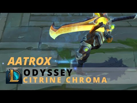 Odyssey Aatrox Citrine Chroma - League Of Legends