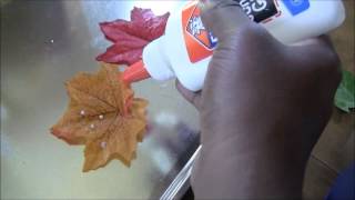 88-Fall Glitter Leaves Activity, pt. 1