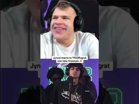 Jynxzi reacts to 1900rugrat “ one take freestyle “ is hilarious 😂🔥
