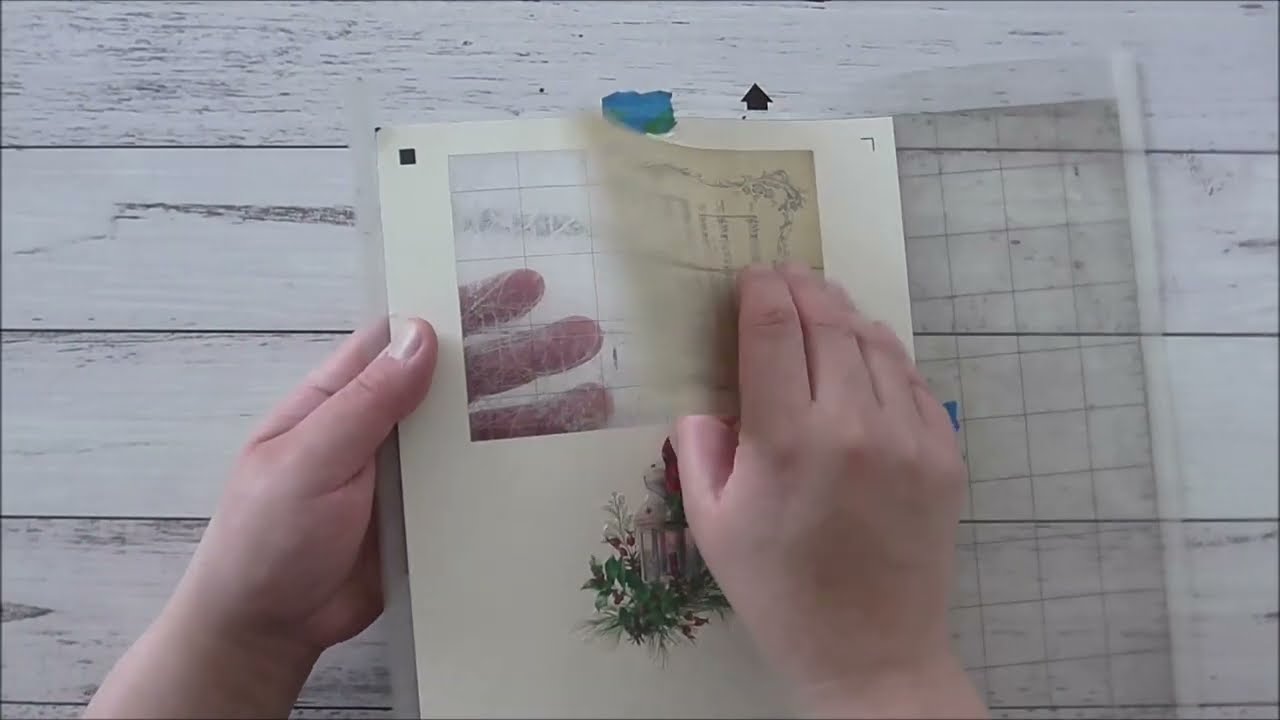 Quick and Easy VIntage Christmas Card With Creative Fabrica and Silhouette Cameo