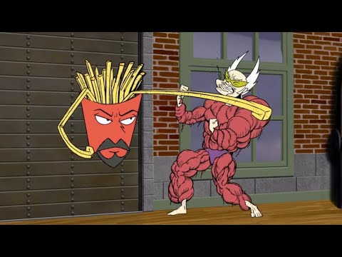 Aqua Teeen Hunger Force Colon Movie Film For Theaters . Frylock vs Dr weird