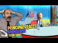 High School Principal Reacts SpongeBob SquarePants S9E15 Tutor Sauce Reaction Video