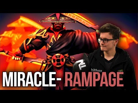 Miracle- Divine Rapier Ember Spirit - EPIC Aegis Snatch + RAMPAGE Dota 2