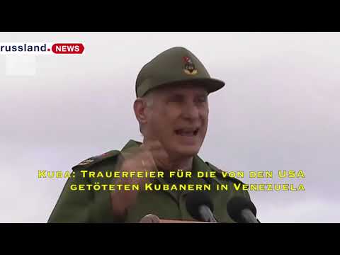 Kuba: Trauerfeier für die von den USA  in Venezuela getöteten Kubanern