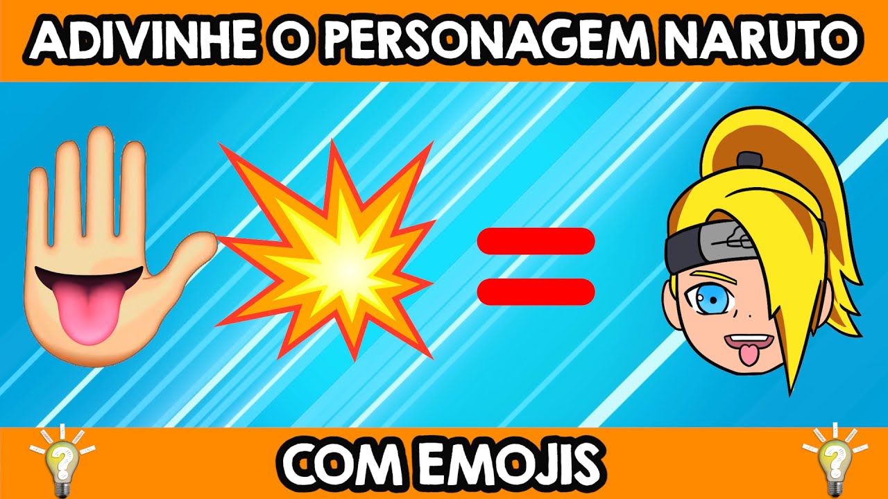GUESS 35 NARUTO CHARACTERS BY EMOJI - THE BIGGEST NARUTO EMOJI QUIZ ON YOUTUBE