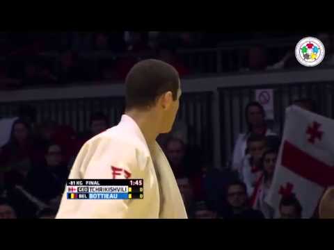 Judo Grand Prix Dusseldorf 2015 Final -81kg TCHRIKISHVILI Avtandili (GEO) vs. BOTTIEAU Joachim (BEL)