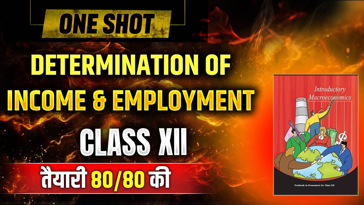 Determination of Income and Employment Simplified in ONE SHOT: Class 12 Economics
