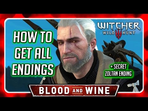Witcher 3 🌟 BLOOD AND WINE ► How To Get All ENDINGS + Secret Zoltan Ending in the End of the Video
