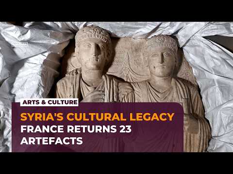 Syria prepares to display ancient artefacts returned by France after Macron visit