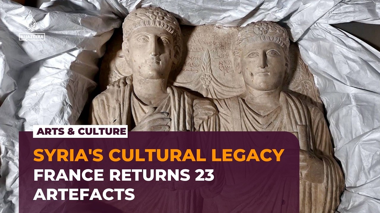 Syria prepares to display ancient artefacts returned by France after Macron visit