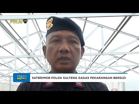 SATBRIMOB POLDA SULTENG KEMBANGKAN PROGRAM PEKARANGAN BERGIZI