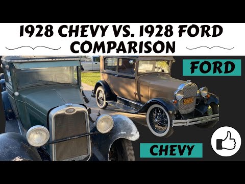 1928 CHEVY SEDAN VS. 1928 FORD MODEL A COMPARISON