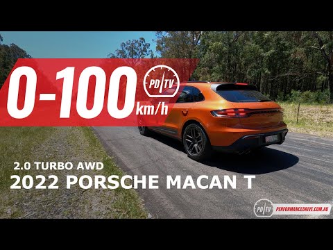 2022 Porsche Macan T 0-100km/h & engine sound