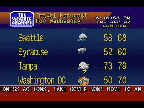 WeatherStar 4000 simulator Hurricane Ian 9/27/2022 (FL)