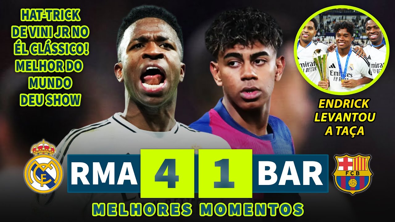 HISTORIC HAT-TRICK BY THE BEST IN THE WORLD VINI JR IN THE SUPERCUP FINAL