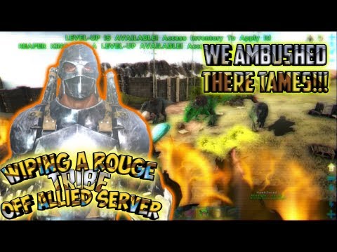 WIPING A ROUGE TRIBE OFF SEVER | ARK OFFICIAL PVP | PS4