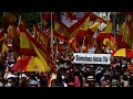 espagne manifestation à madrid contre la grâce des chefs séparatistes catalans