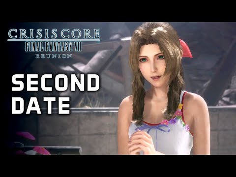 Zack & Aerith Selling Flowers At The Park ★ Crisis Core: Final Fantasy 7 Reunion 【PC / 4K】
