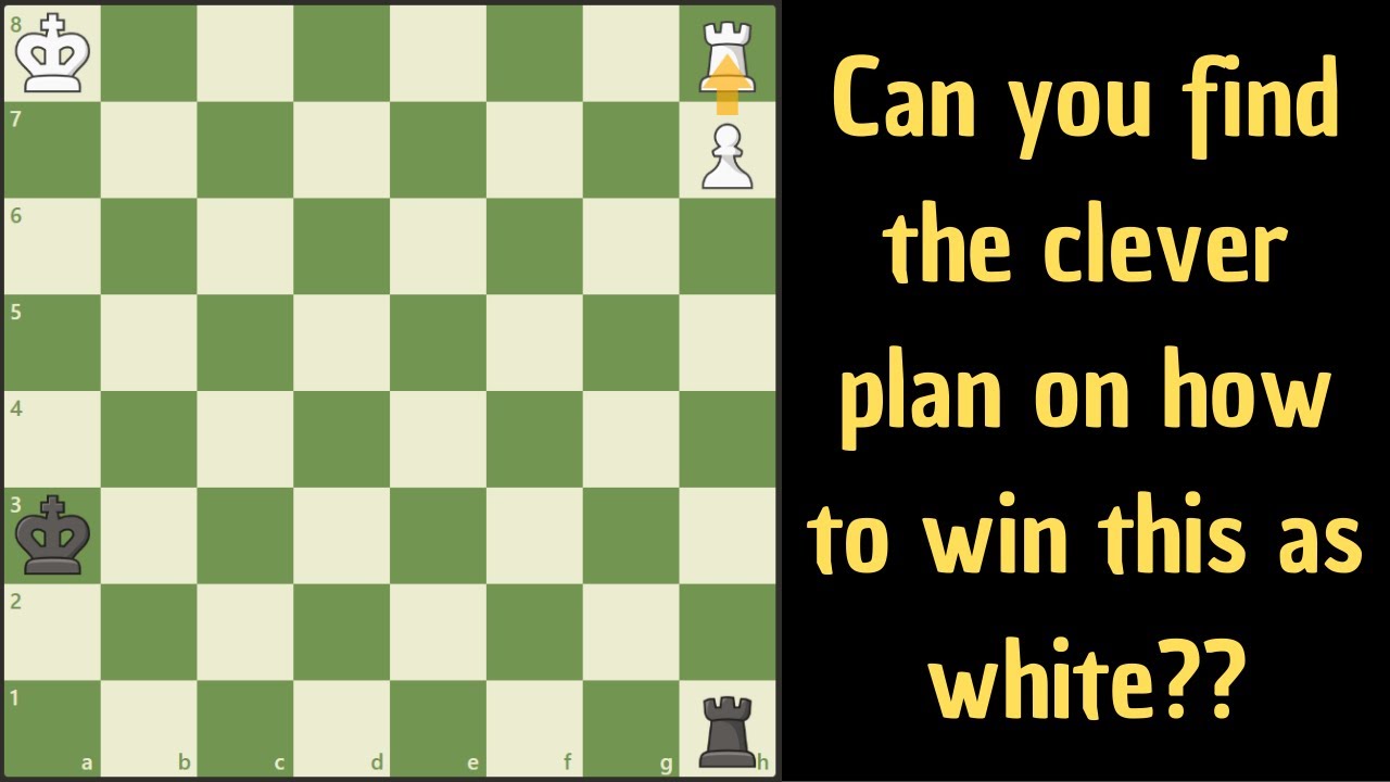 Define the winning strategy for white and it will lead you to victory!