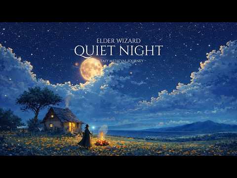 Elder Wizard Quiet Night | Soft Fantasy Medieval Music for Focus Study & Calm