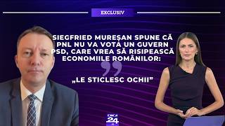 Siegfried Mureșan spune că PNL nu va vota un guvern PSD, care vrea să risipească economiile