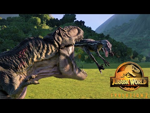 REVENGE OF THE VELOCIRAPTORS -Jurassic World Story, T-Rex VS Velociraptor-Jurassic World Evolution 2