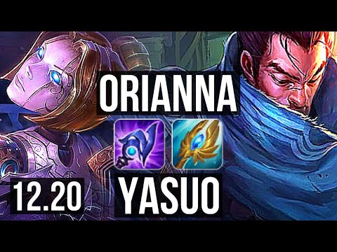 ORIANNA vs YASUO (MID) | 400+ games, 1.0M mastery, 4/2/6 | KR Diamond | 12.20