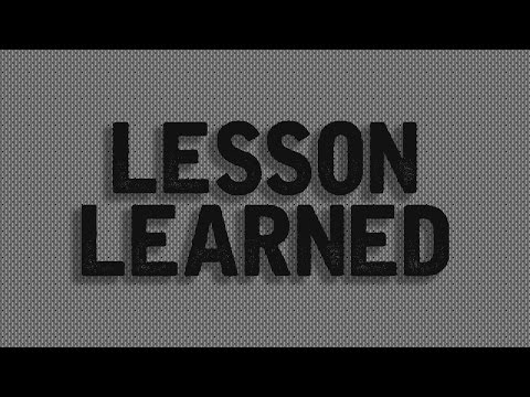 Lesson Learned