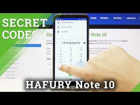 Secret Codes in HAFURY Note 10 – Hidden Mode / Secret Options