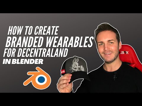 How to create branded wearables for decentraland in blender