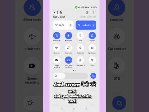 How to screen lock hotspot wifi #lock #lockscreen