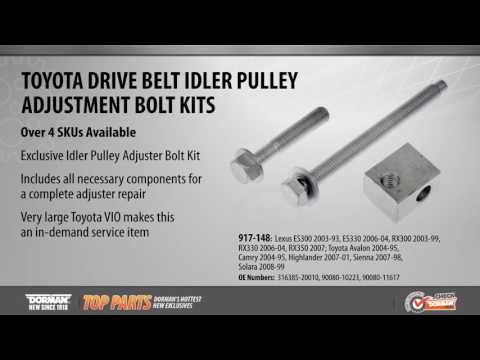 Highlighted Part: Accessory Drive Belt Idler Pulley Adjustment Bolt Kit for Select Toyota Models
