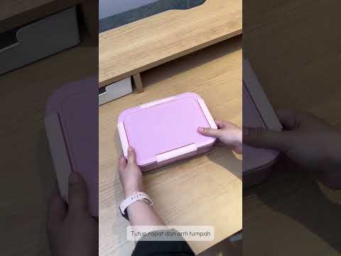 Gambar Appetite Cassie Kotak Makan 4 Sekat 1.55 Liter - Pink