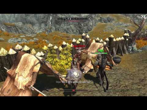 Skyrim Combat Mod Gameplay - Nacelm: Robbers Gorge