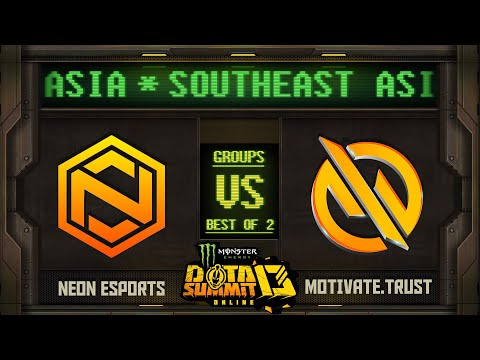 Neon vs MG.Trust Game 1 - Monster Energy Dota Summit 13 Online SEA: Groups w/ SeekNStrike & Avo+