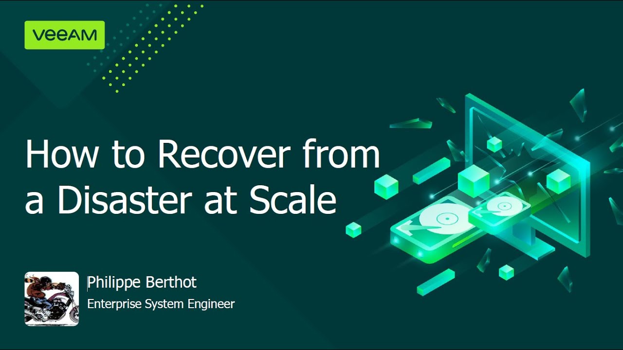 How To Recover From a Disaster at Scale video