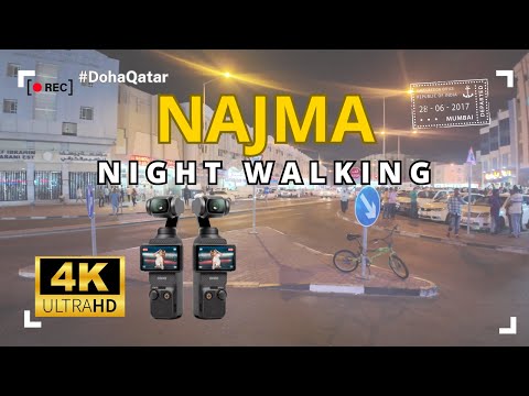 [4K] Najma Nights: Exploring Doha's Enchanting Urban Landscape in 4K with DJI Osmo Pocket 3
