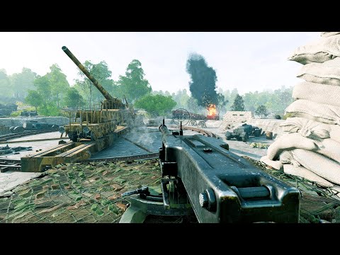 Wehrmacht vs US Forces - Ruins of Vaux - Invasion of Normandy | Enlisted Gameplay