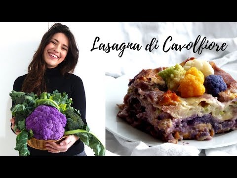LASAGNA DI CAVOLFIORE 🌈ARCOBALENO- Ricette di Gabri