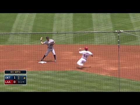 DET@LAA: Tigers turn a 6-4-3 inning-ending DP