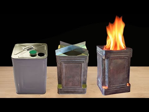 How To Make DIY Solo Stove Smokeless Fire Pit From Cut a Paint Bucket