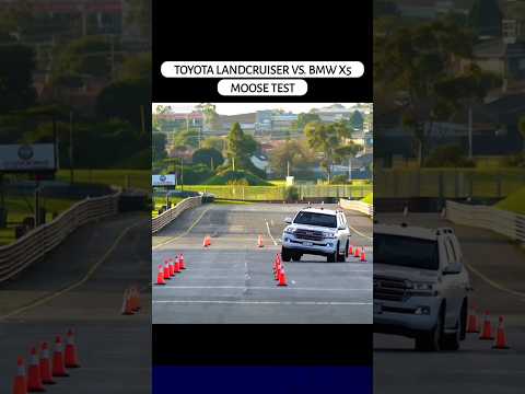 toyota land cruser vs BMW x5 moose test