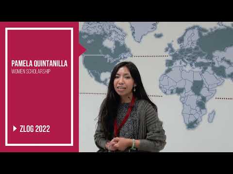 Pamela Quintanilla (ZLOG '22) winner of the MIT-Zaragoza Women Scholarship.