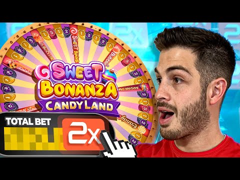 PLAYING SWEET BONANZA CANDYLAND BUT DOUBLING THE BET EVERY 5 SPINS!