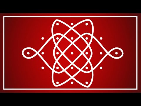 Summer Easy Chukkala muggulu With 7X1  Stright Line dots | mudu chukkala muggulu