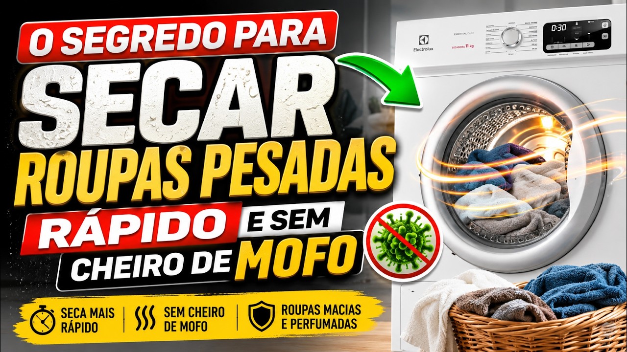 Como secar roupa rápido em apartamento pequeno mesmo em dias de chuva!