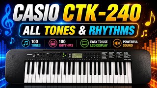 Video thumbnail for Casio CTK 240 | Casio CTK 240 sound review| Casio CTK by Rockstar Music Store