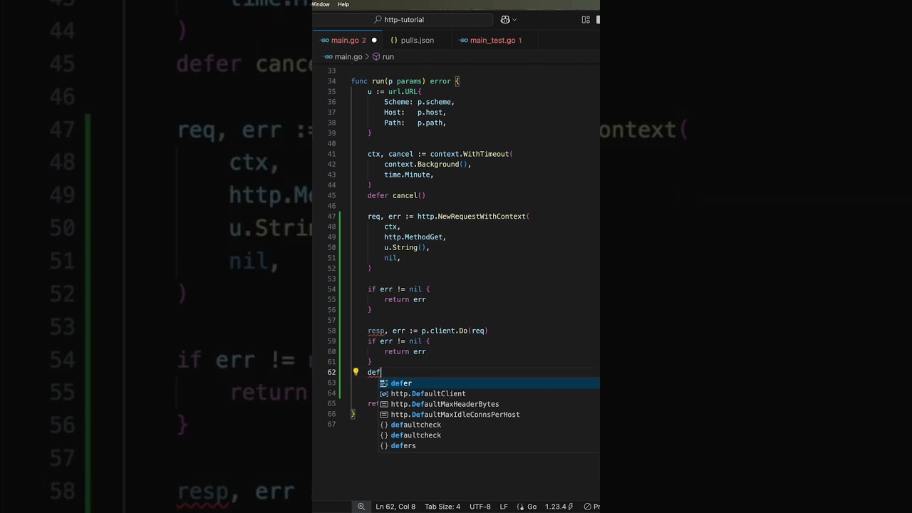 Use a ctx with a timeout for HTTP requests in Go, and don’t forget to check the StatusCode. #golang