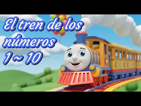El tren de los números 🚂 | Canción infantil para aprender a contar del 1 al 10 | LupiLupi